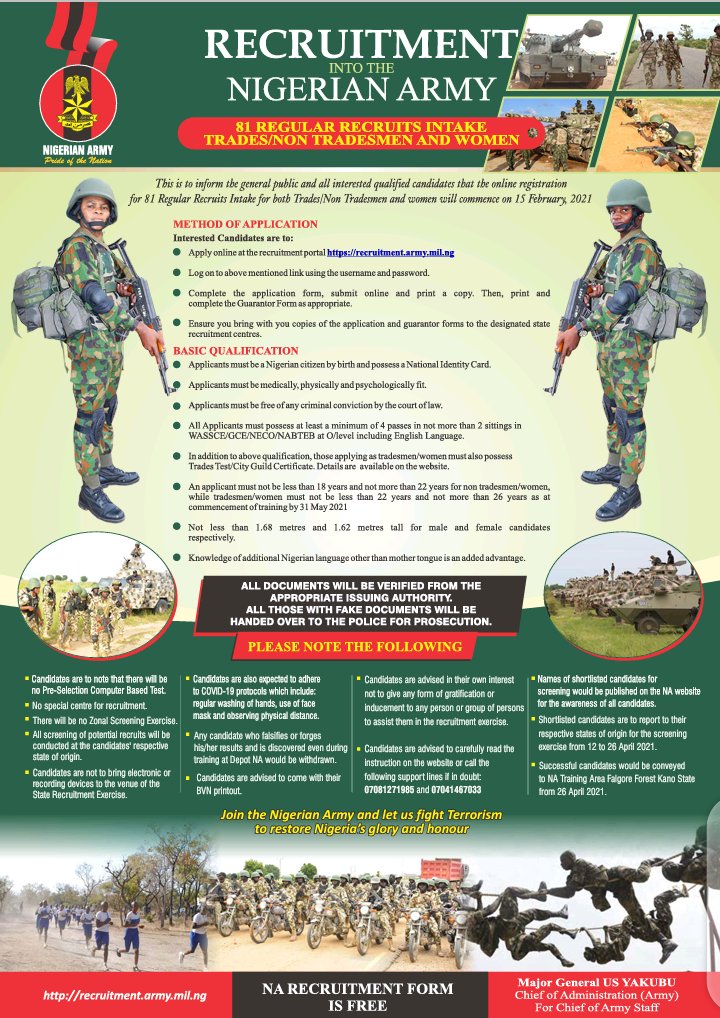 Nigerian Army Recruitment 